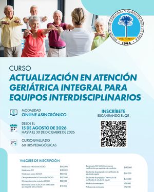 Curso Actualización en Atención Geriátrica Integral para Equipos Interdisciplinarios