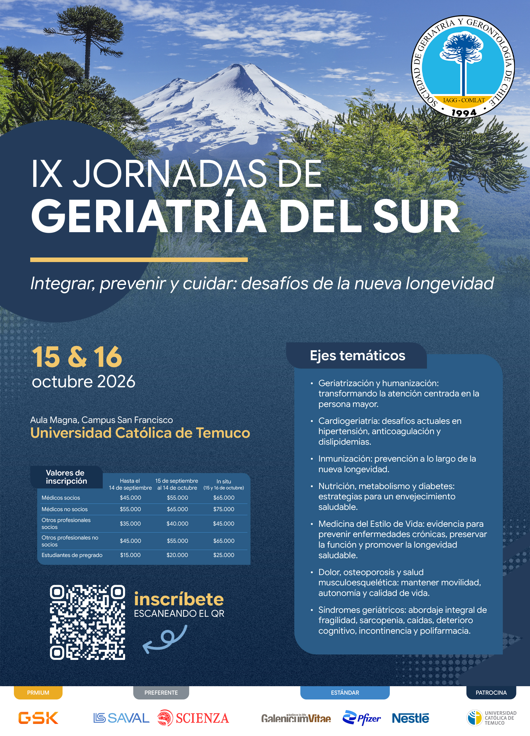 IX Jornadas de Geriatría del Sur 2026