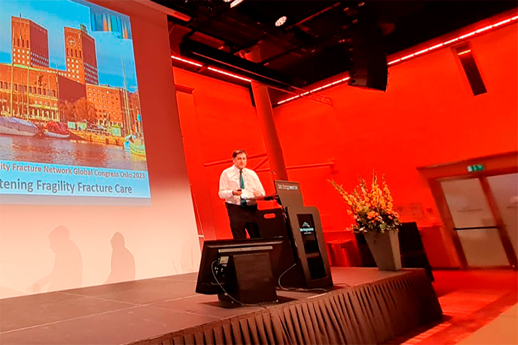 Socio expone en XI Congreso Global de la Fragility Fracture Network (FFN)
